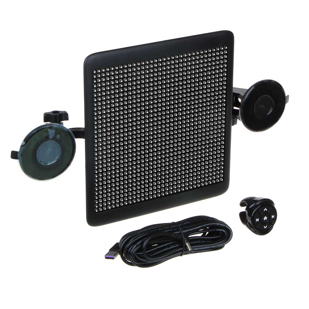 NG Animated color glass display, 32x32 pixels, wireless connection BT, 5V/2A, cable 5m