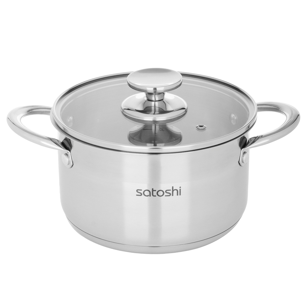 SATOSHI Asti Pan 18x10.5cm. 2.6l. from glass lid, induction