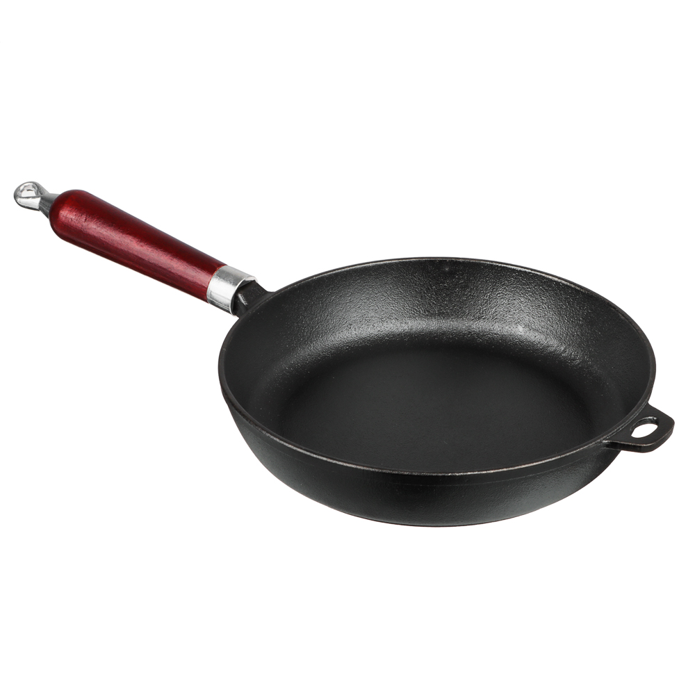 VETTA Cast iron frying pan, d24x5cm, wooden handle
