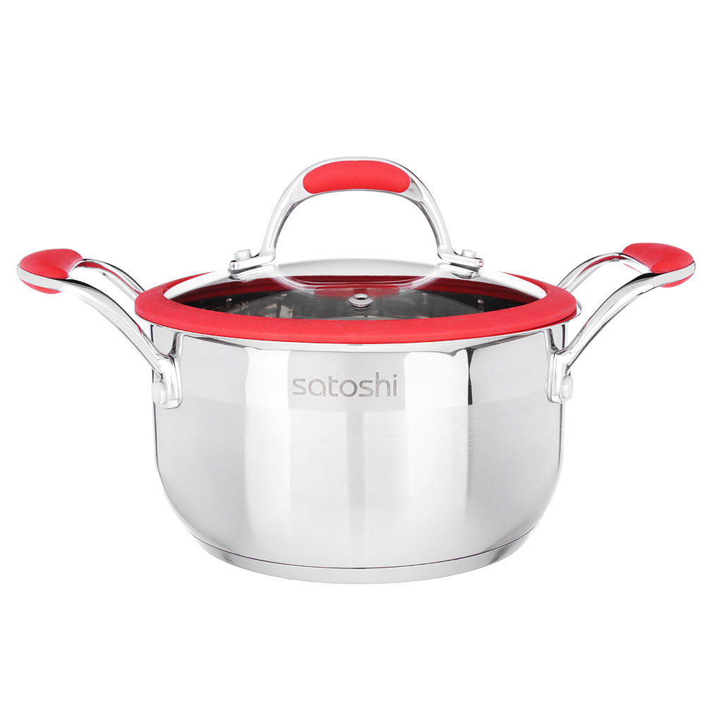 SATOSHI Venray Casserole 18x10cm 2.3l, with glass. lid, induction, stainless steel steel