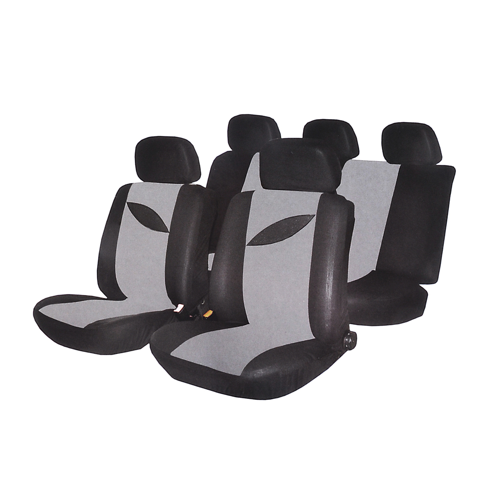 NG Car covers 9 ave., polyester, Alpha, zipper in the back, black/gray