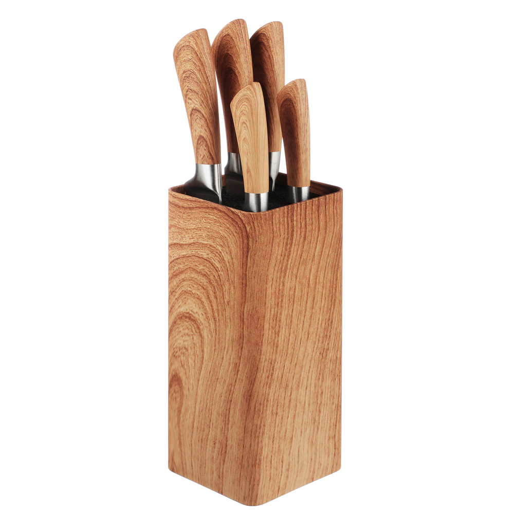 SATOSHI Roshe Set of kitchen knives 6pr, stand with polypropylene dividers