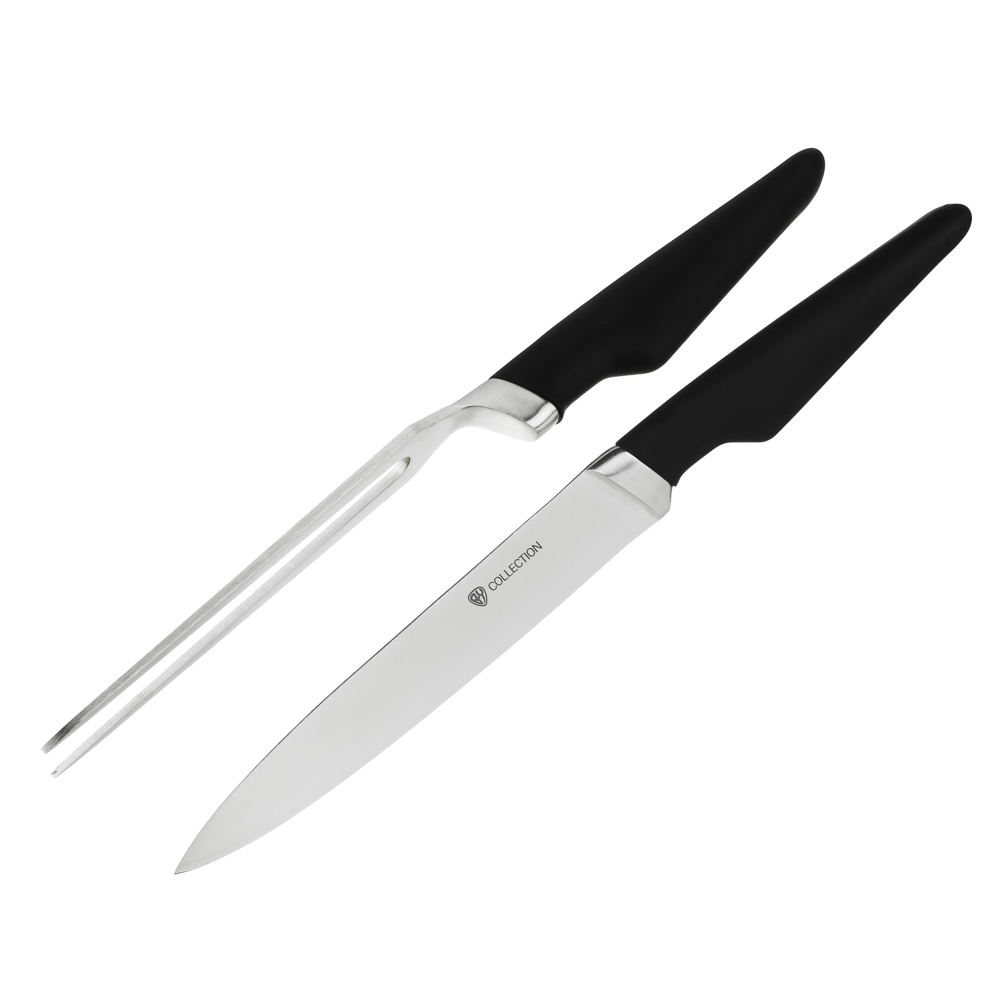 BY COLLECTION Pevek Set 2pcs. Kitchen knife 21.5 cm, meat fork