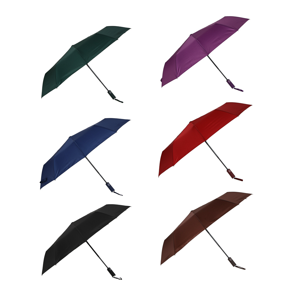 Universal umbrella, automatic, metal, plastic, polyester, 58.5 cm, 10 spokes, 6 colors