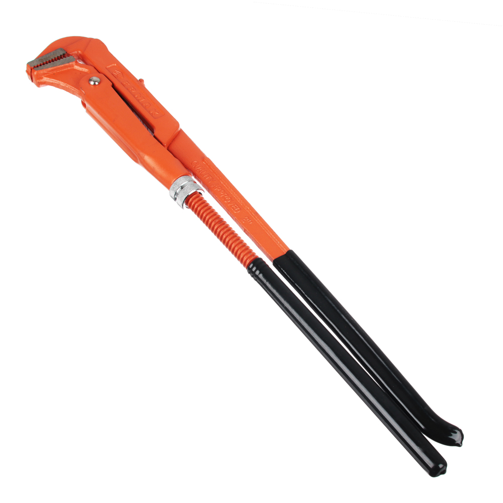 ERMAK Lever pipe wrench, straight lips, size 2"
