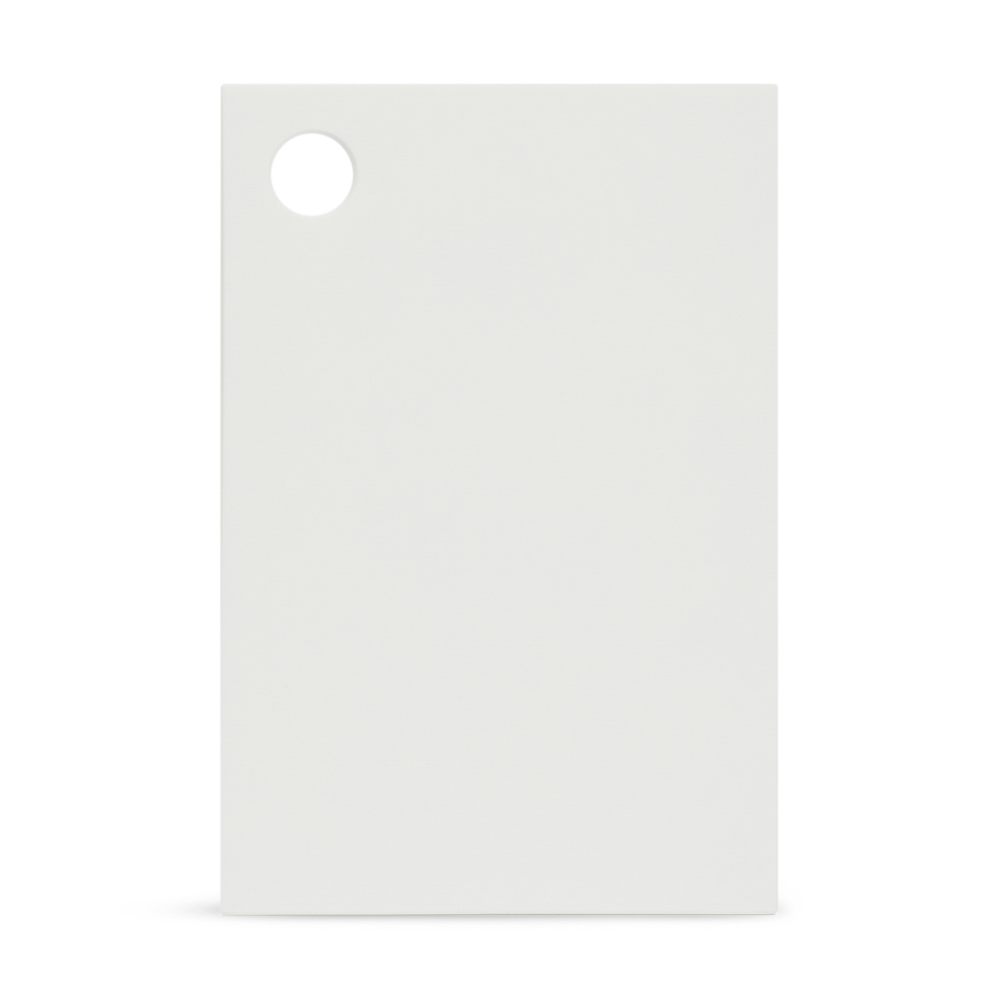 BY COLLECTION Cutting board 36x24x1.2cm, acrylic stone, white