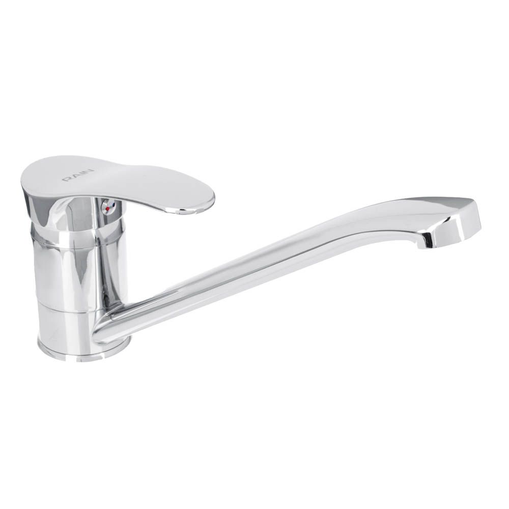 RAIN Kitchen faucet Mira, low spout, 40mm cartridge, brass, chrome